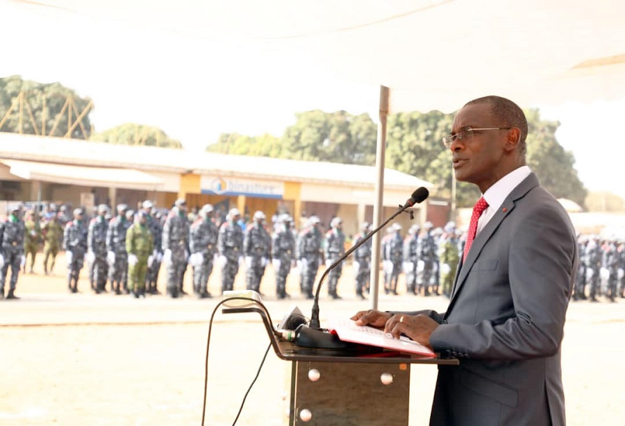 Ecole de police de Korhogo : 1 914 nouvelles recrues présentées au drapeau