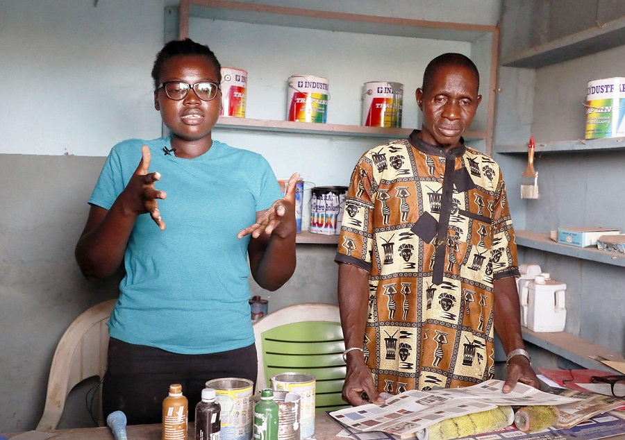 Projet spécial Emploi jeunes : le Coordonnateur du PSGouv, échange avec des bénéficiaires des financements à Ouangolodougou et à Ferkessédougou