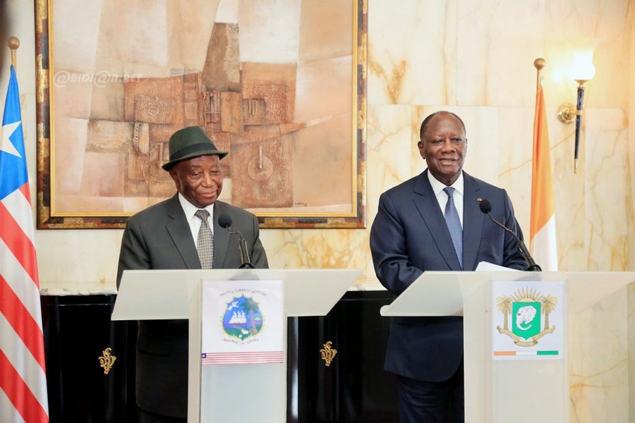 Coopération bilatérale : Le Chef de l'État Alassane Ouattara s'est entretenu avec son homologue Libérien Joseph Boakai