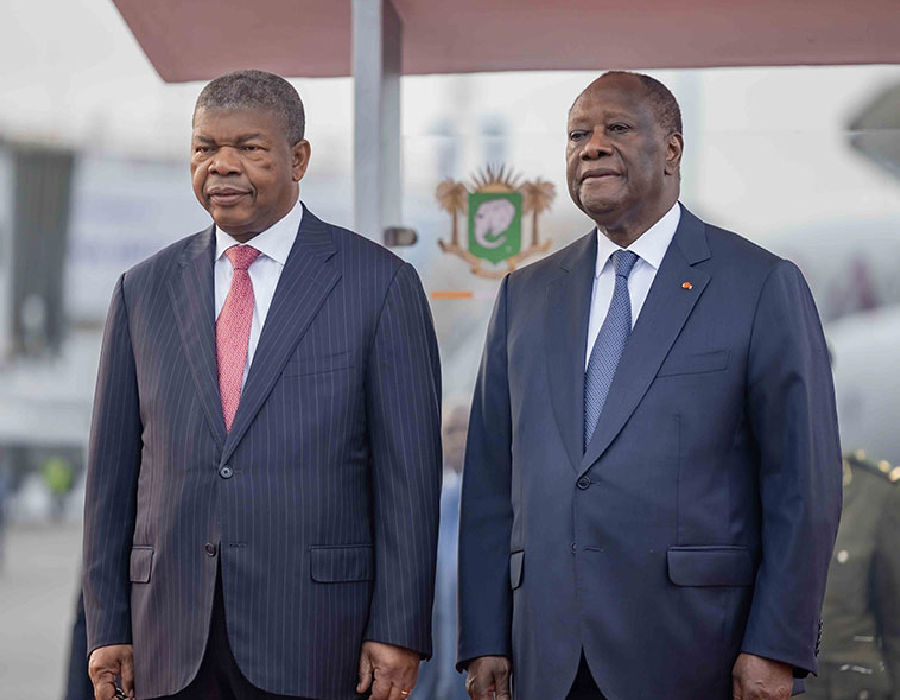 Diplomatie : le président Angolais Joào Lourenço en visite de 72 heures en Côte d’Ivoire